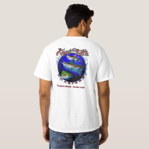 Camiseta con logo de arte de pez aguja blanco