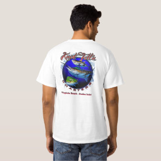 Camiseta con logo de arte de pez aguja blanco