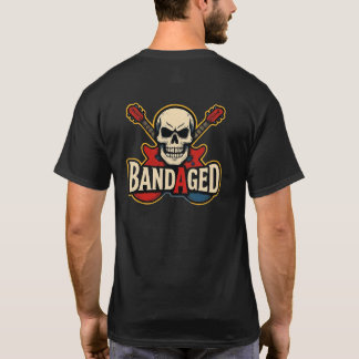 Camiseta con Logo de Calavera Doble