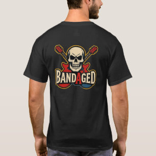 Camiseta con Logo de Calavera Doble Cara