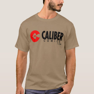 Camiseta con logo de Caliber Comics