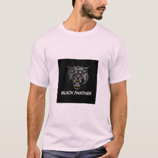 Camiseta con logo de pantera negra