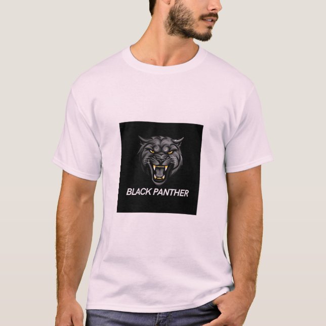Camiseta con logo de pantera negra (Anverso)