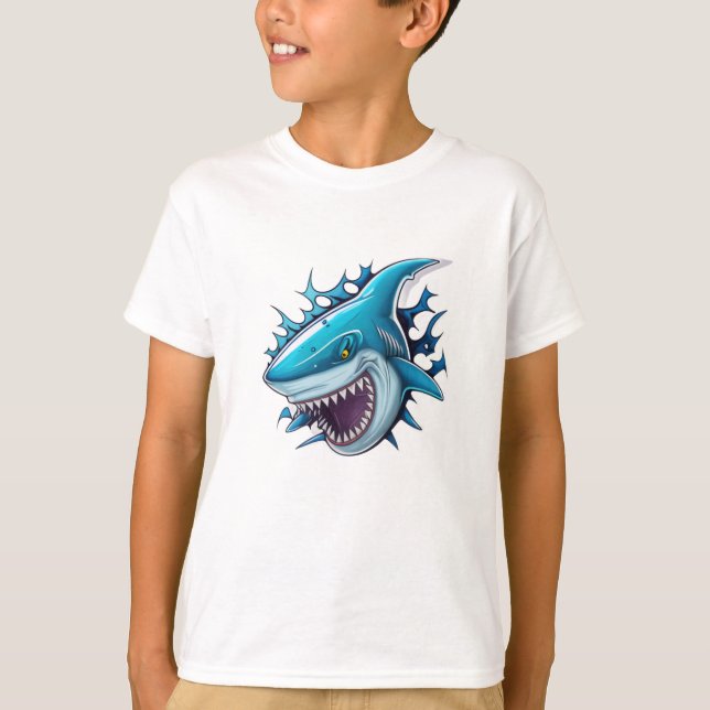 Camiseta con logo de tiburón (Anverso)