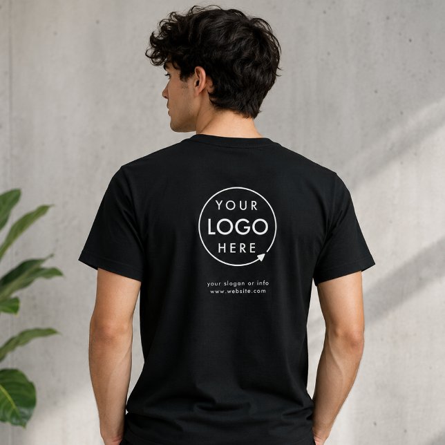 Camiseta con logo en la parte trasera | Camisetas  (Custom logo back T-shirts for business uniforms, staff apparel, and branded team wear.)