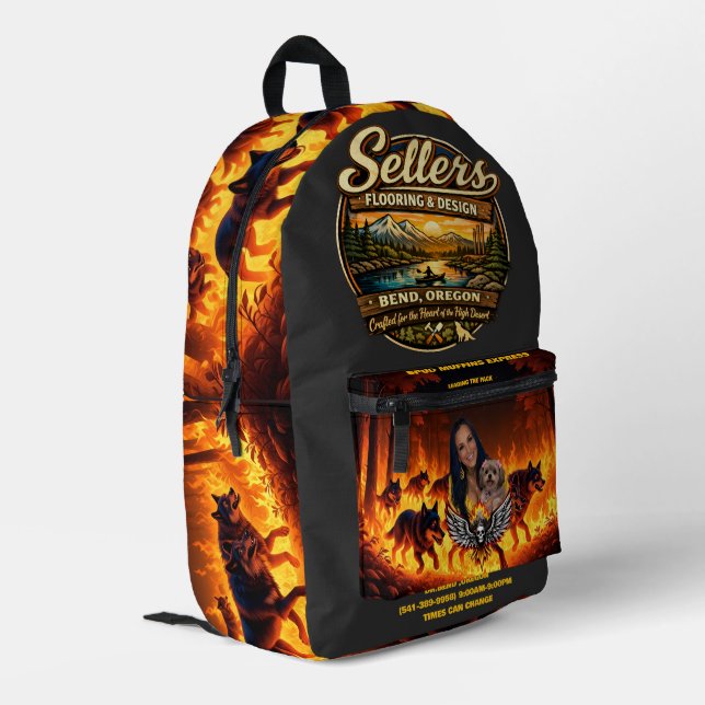 camiseta con logo mochila impresa (Esquina izquierda trasera)