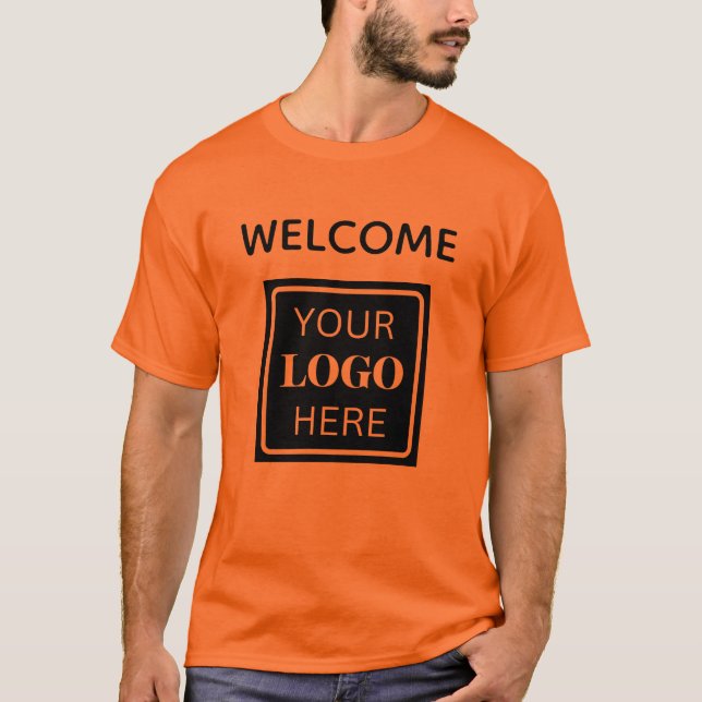 Camiseta con logotipo comercial de bienvenida de c (Anverso)