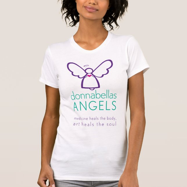 Camiseta con logotipo DBA para eliminar el cáncer (Anverso)