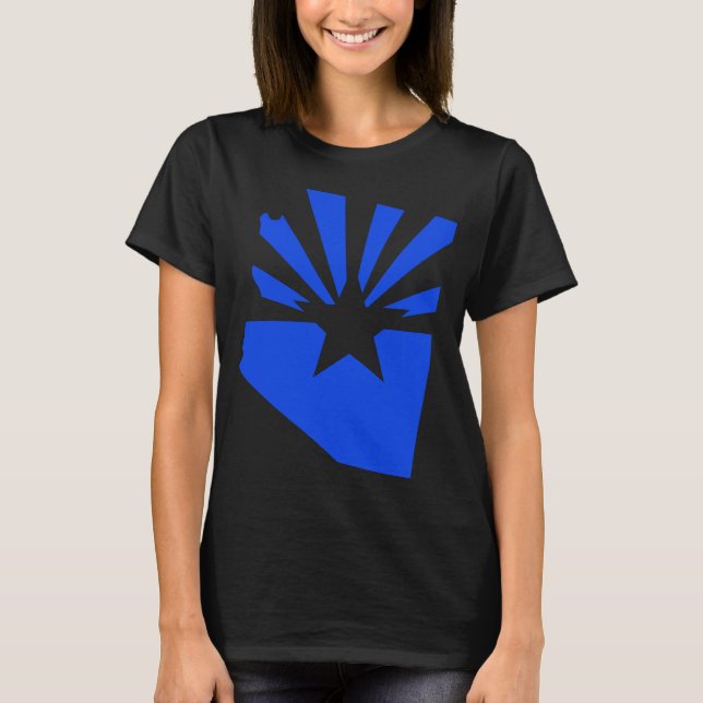 Camiseta con logotipo de bandera estatal Arizona 4 (Anverso)