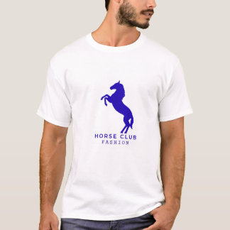 Camiseta con Logotipo de Caballo Empinado Elegante