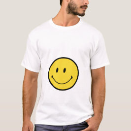 Camiseta con logotipo de cara sonriente