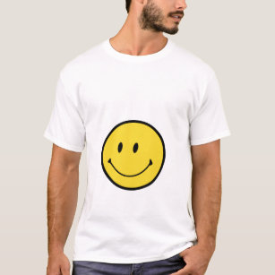 Camiseta con logotipo de cara sonriente