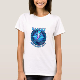 Camiseta con logotipo de DJ Lightning de alta tens
