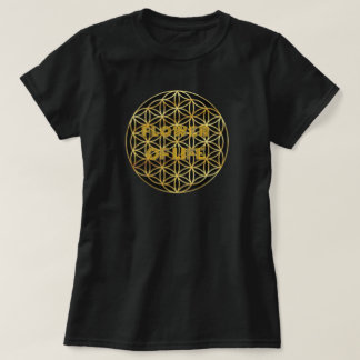 Camiseta Con Logotipo De Flower Of Life Gold
