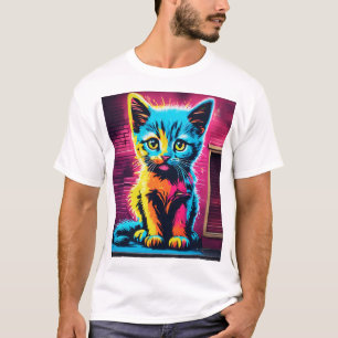 Camiseta con logotipo de grafiti en cursiva vibran