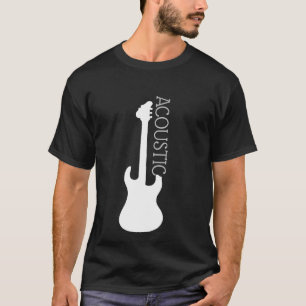 Camiseta con logotipo de guitarra acústica