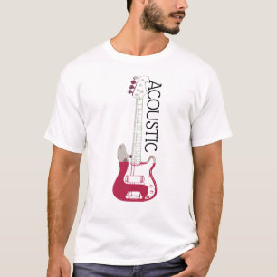 Camiseta con logotipo de guitarra acústica