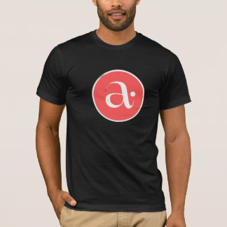 Camiseta con logotipo de monograma de letra A mini