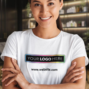 Camiseta con logotipo de negocios de mujeres con s