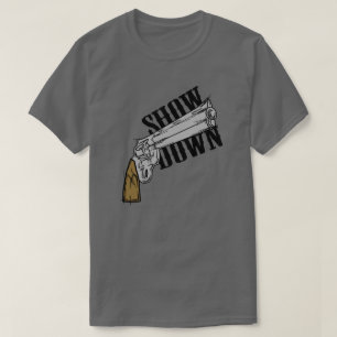 Camiseta con logotipo de revólver Showdown