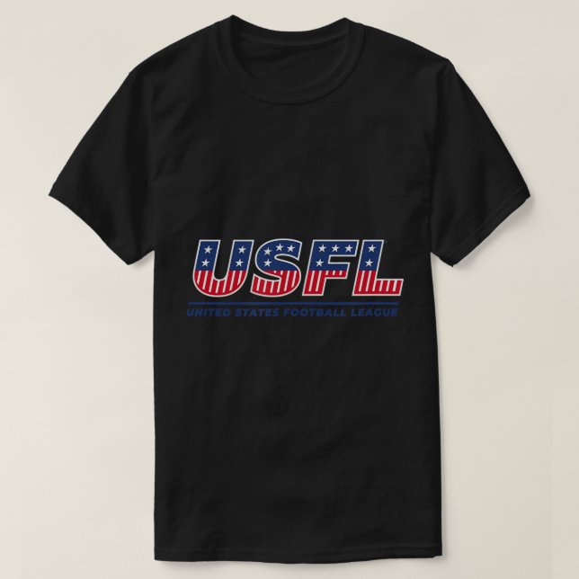 camiseta con logotipo de USFL (Diseño del anverso)