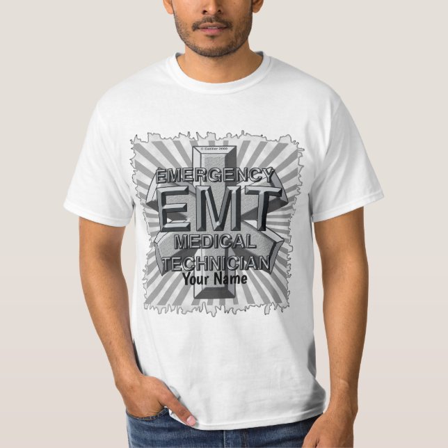 Camiseta con logotipo Gris EMT (Anverso)