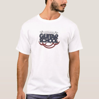 Camiseta con logotipo LGS blanco sencillo