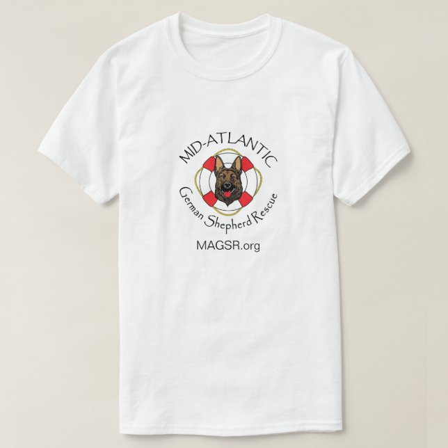 Camiseta con logotipo MAGSR (Diseño del anverso)