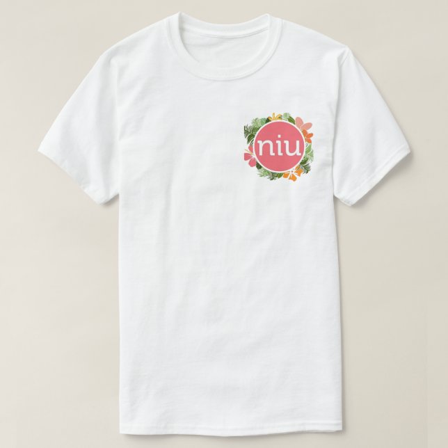Camiseta con logotipo NIU (Diseño del anverso)