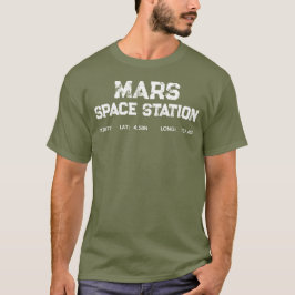 Camiseta con logotipo vintage de la estación espac