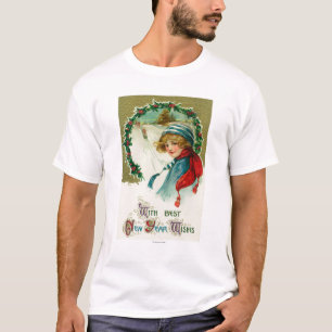 Camiseta Con los mejores deseos del Año Nuevo Sledding