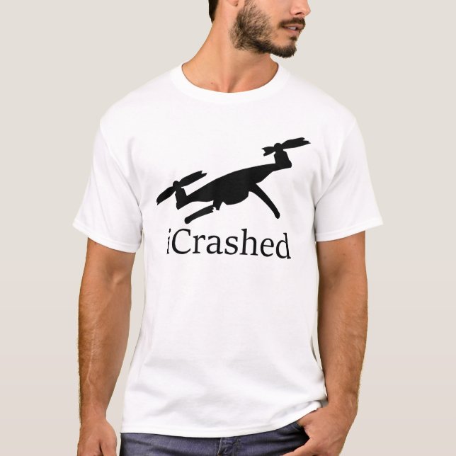 Camiseta con luz de drones estrellada (Anverso)