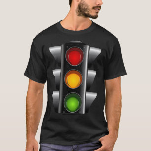 Camiseta con luz de tráfico muy divertida
