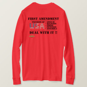 camiseta con manga larga "PRIMERA ENMIENDA"