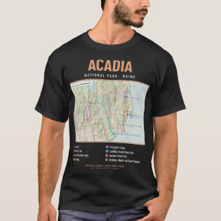 Camiseta con mapa del sendero del Parque Nacional