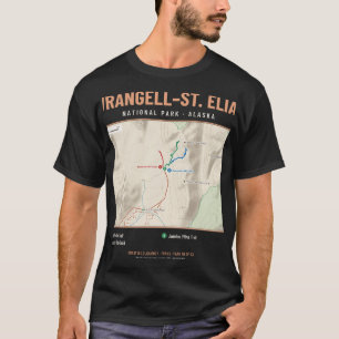 Camiseta con mapa del sendero del Parque Nacional