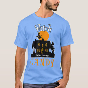 Camiseta Con Mejor Que MIS Candy Funny Popular Scary Hal