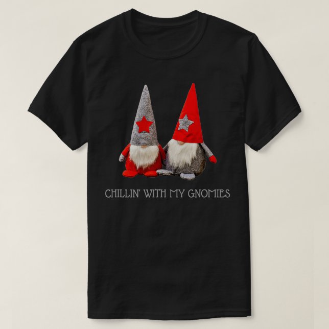 Camiseta Con mi Gnomies, los Navidades de moda ganan (Diseño del anverso)
