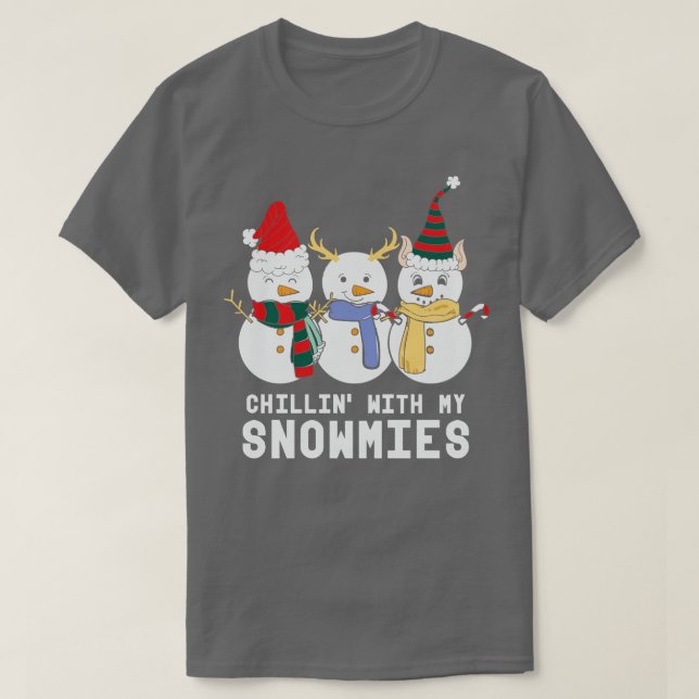 Camiseta con mis snowmies 3 (Diseño del anverso)