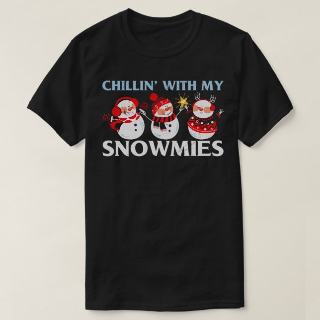 Camiseta Con mis Snowmies 5 (Diseño del anverso)