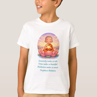 Camiseta con monje niño