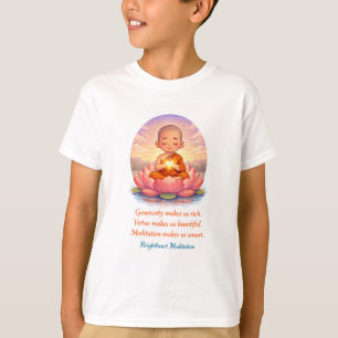 Camiseta con monje niño