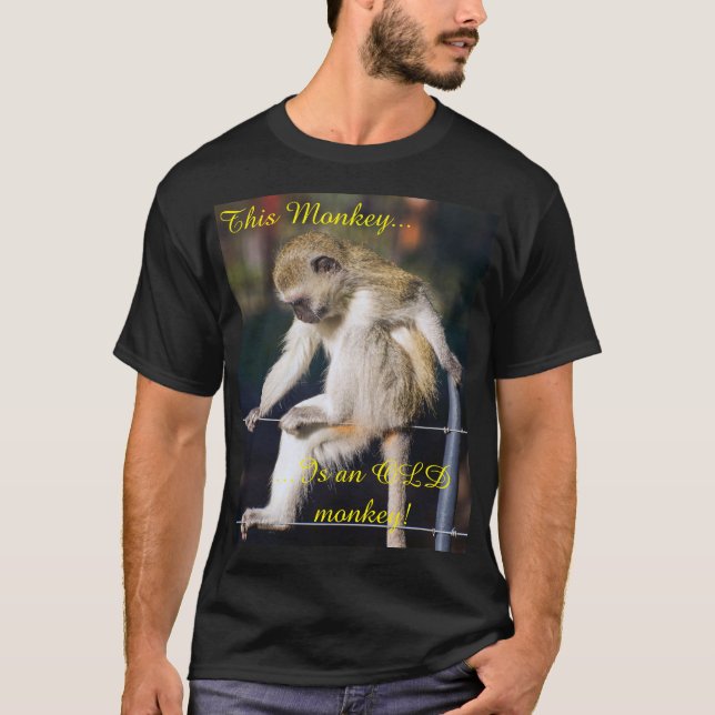 Camiseta con mono y eslogan (Anverso)