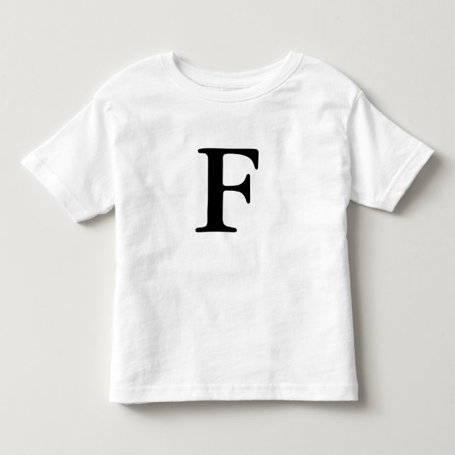 Camiseta con monograma inicial de la letra F (Anverso)