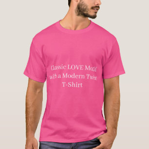 Camiseta con Motivo Clásico de AMOR con un Giro Mo