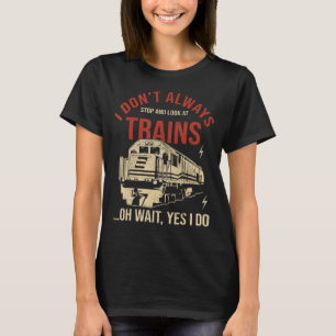 Camiseta Con Motor De Ingeniería Retro En Problemas De Tren