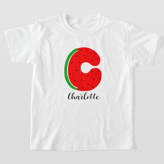 Camiseta con nombre C, sandía con nombre personali (Distribución)