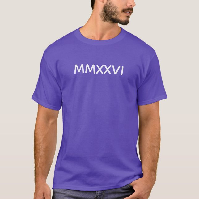 Camiseta con números romanos (Anverso)
