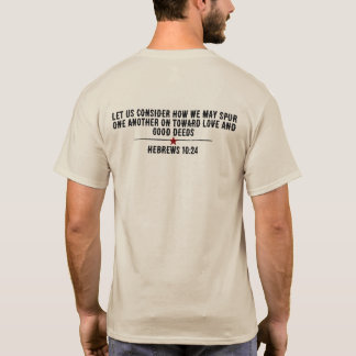 camiseta con obra de arte personalizada Hebreos 10