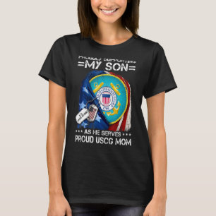 Camiseta Con Orgullo Apoyando A Mi Hijo Mientras Sirve Orgu